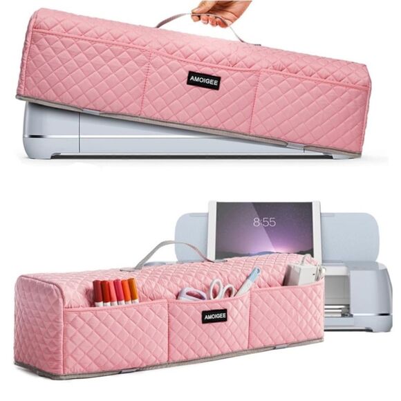 🎀 NEW Cricut Dust Cover 🎀 Pink - Picture 1 of 4